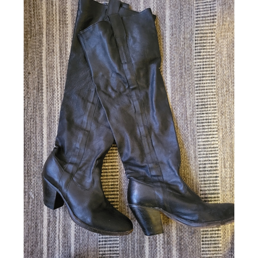 Frye over the knee slouch boots